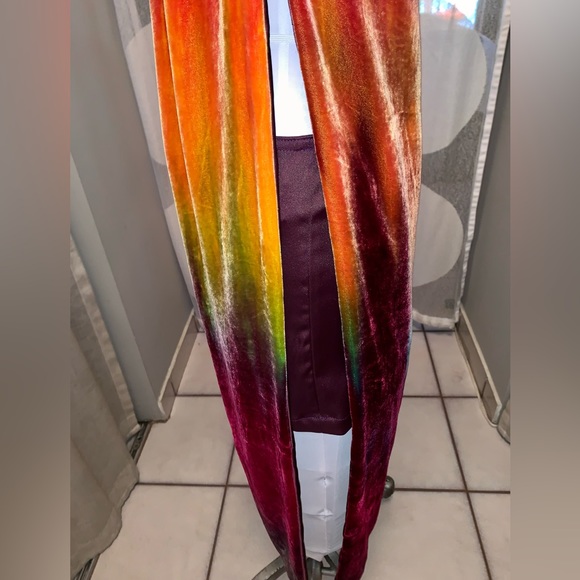 Original one of a kind Velvet Tabard dress with skirt underneath - Picture 5 of 12